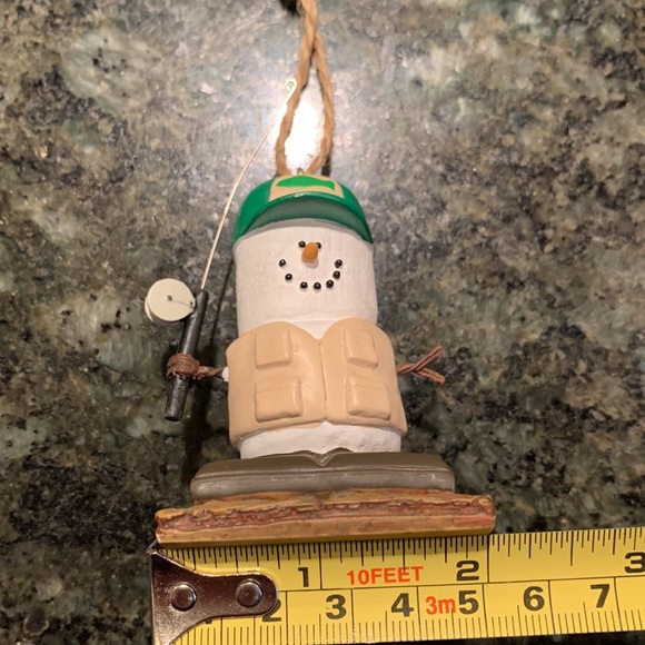 The Original S’Mores Marshmallow Fisherman & Fishing Pole Hanging Ornament - Picture 3 of 5